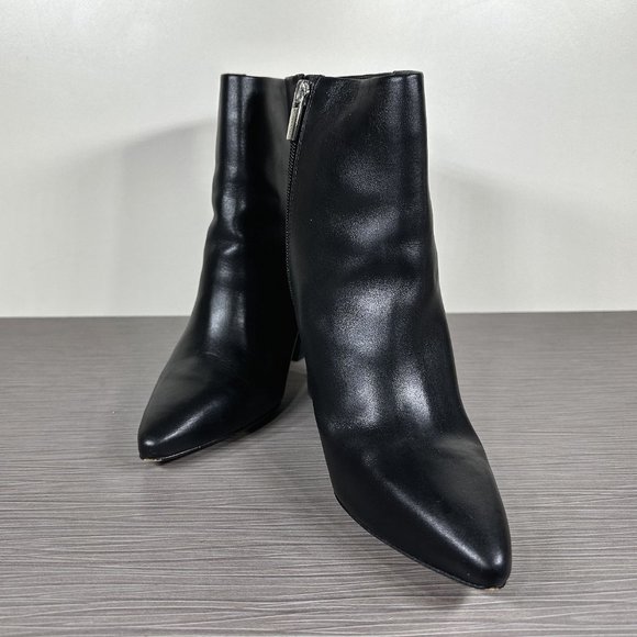 Vince Camuto Thelmin Pointed Toe Bootie, Black Leather, Womens Size 10 US / 42 - Picture 3 of 10